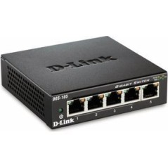 D-Link DGS 105 5-Port Gigabit Switch - High-Speed Connectivity for Seamless Networking